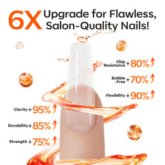 Modelones monomer liquid being poured for smooth, self-leveling nail application.