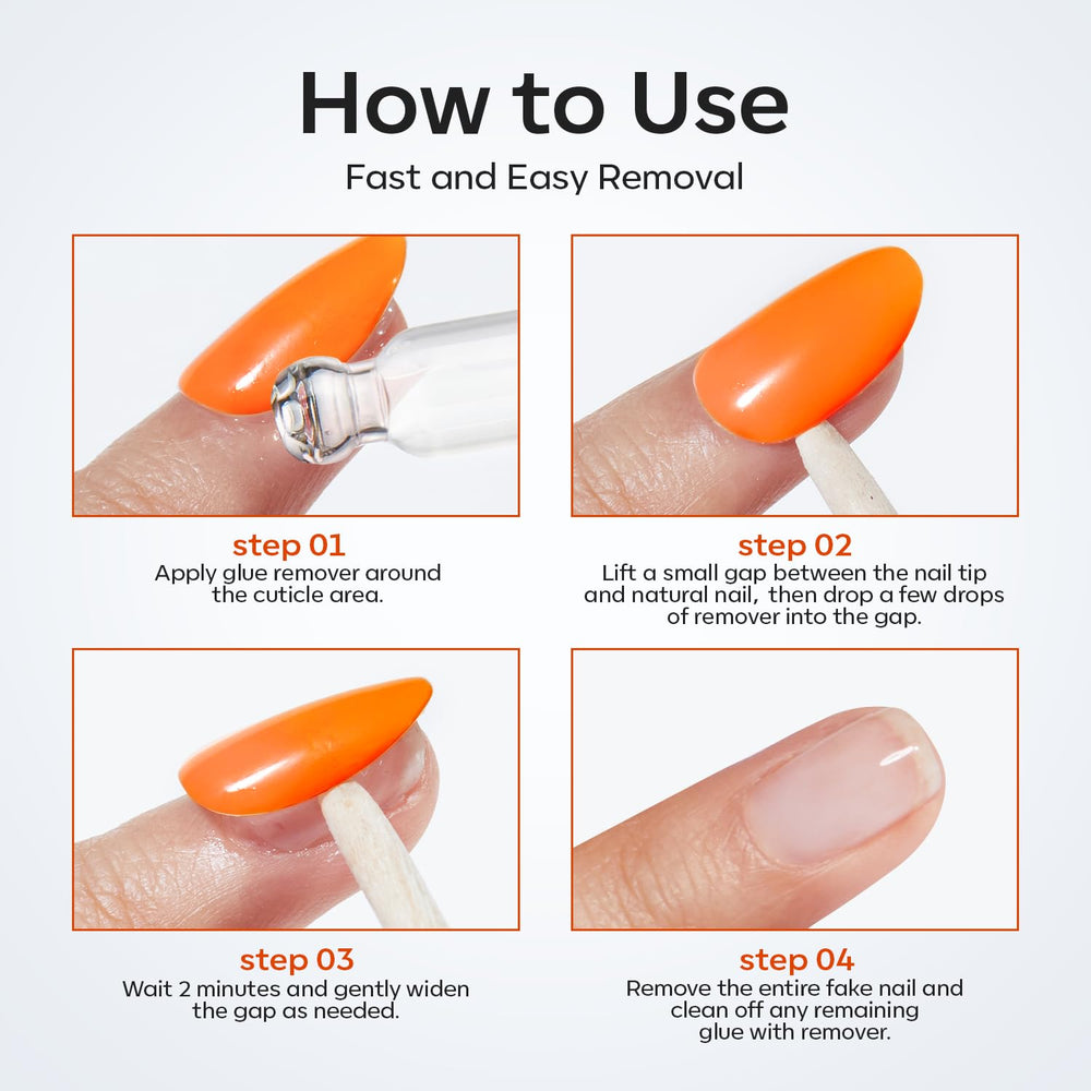 Modelones nail art rhinestones removal use case with safe finish
