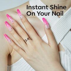 Modelones nail brush applicator for smooth, even color coverage.