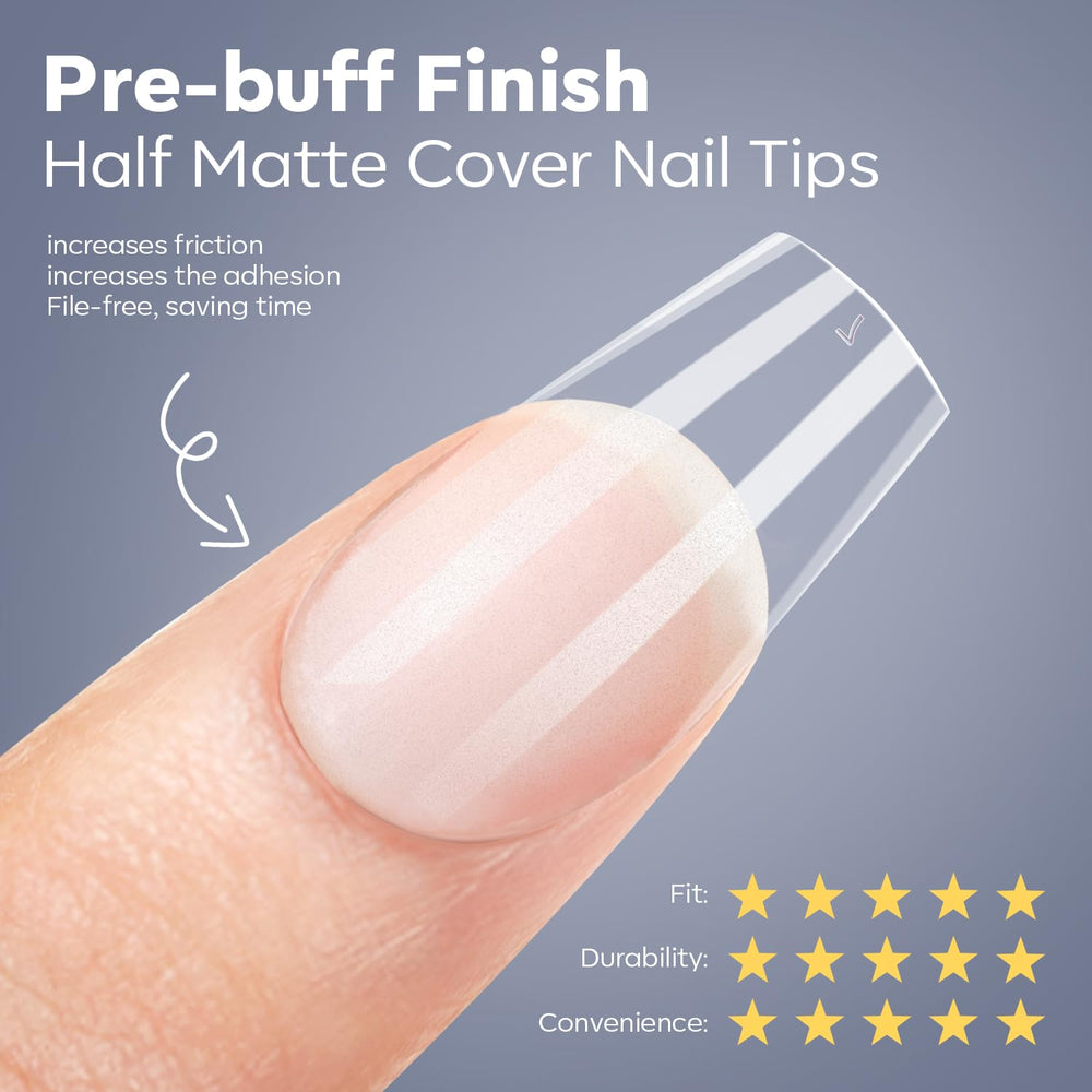 Modelones nail file smooths edges for a polished finish.