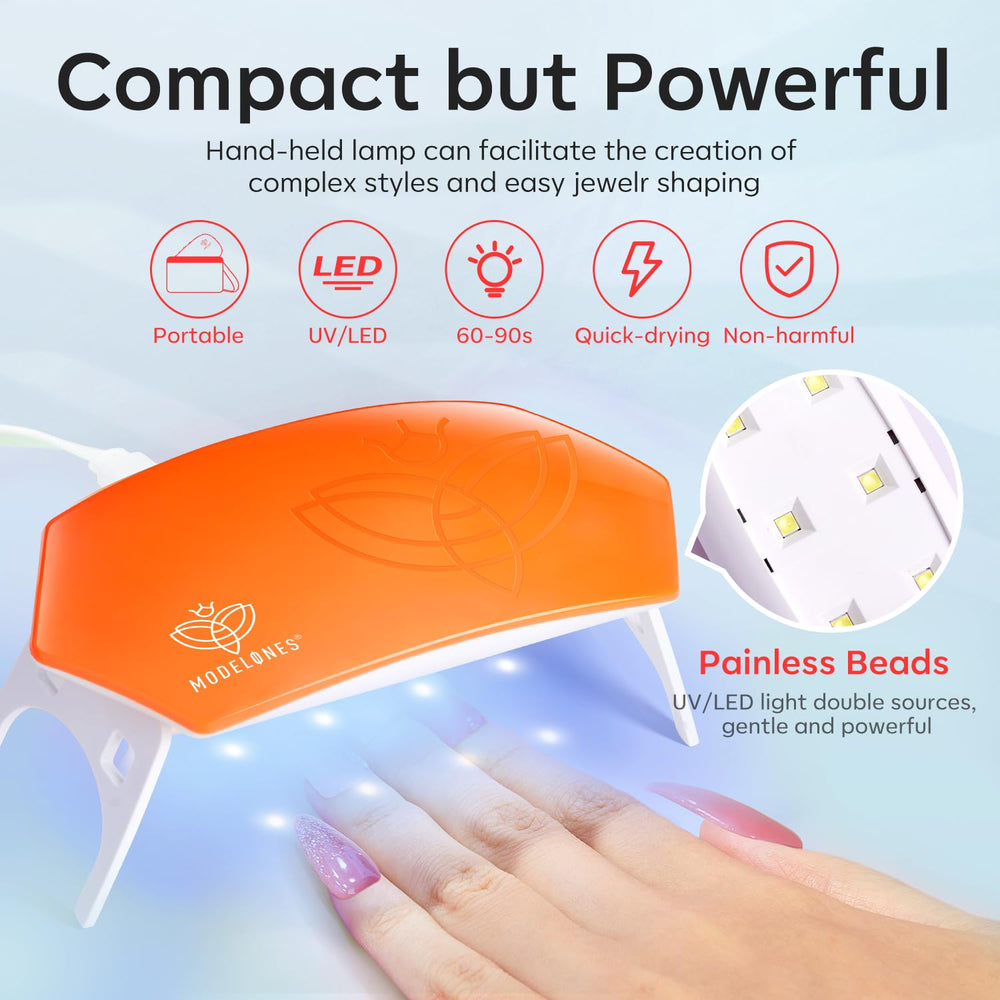 Modelones nail forms and tools kit for precise DIY nails.