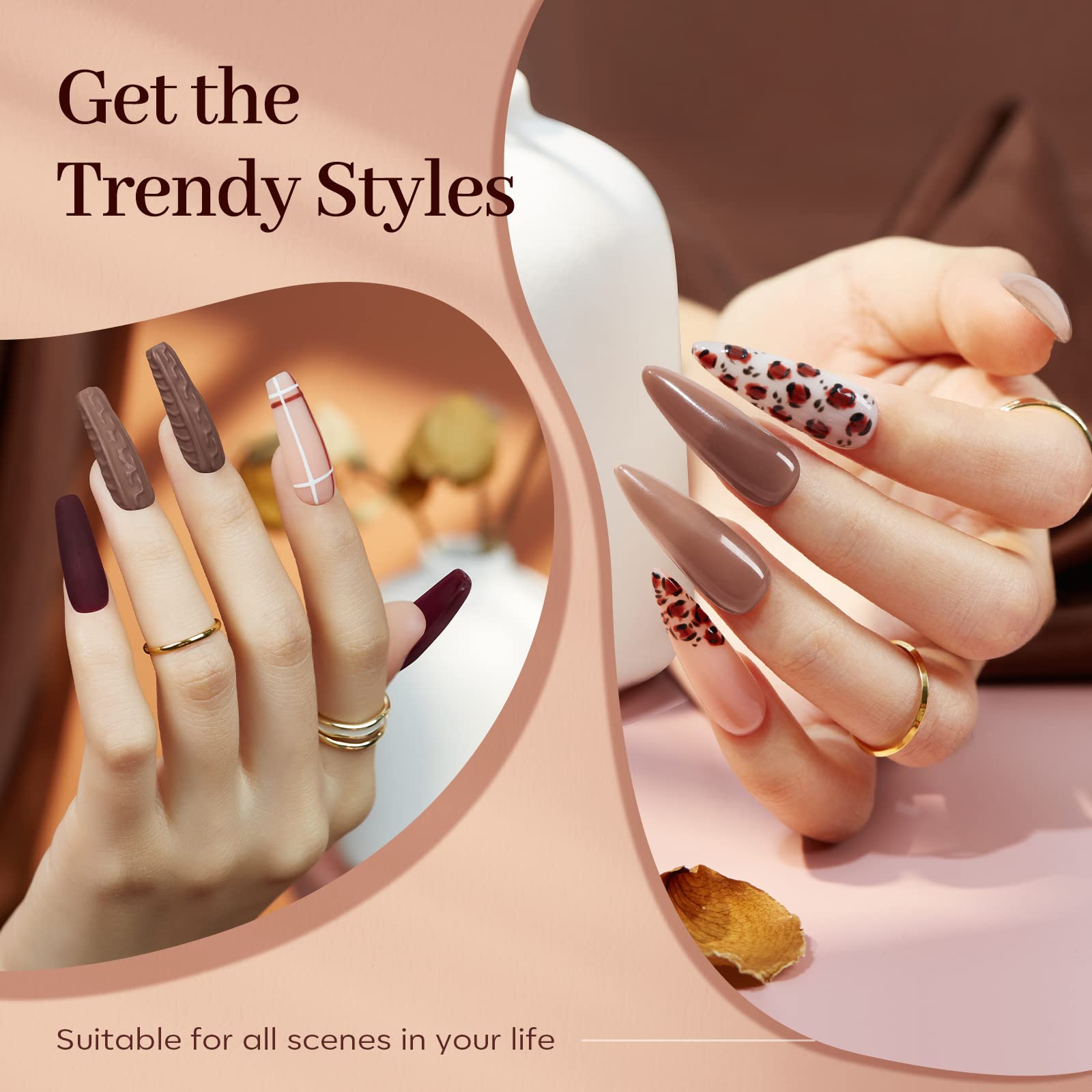 Modelones nail gel removal by filing and buffing for quick style changes.