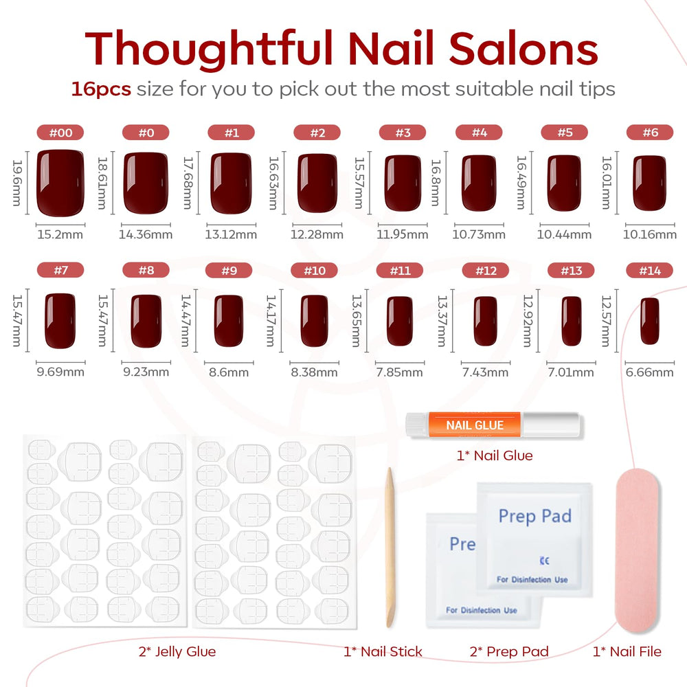 Modelones nail glue and adhesive tabs for durable, reusable wear.