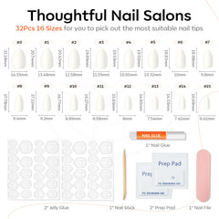 Modelones nail glue and jelly tabs provide secure, long-lasting wear.