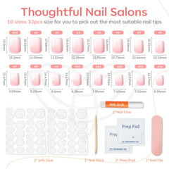 Modelones nail glue and jelly tabs for secure, long-lasting wear.