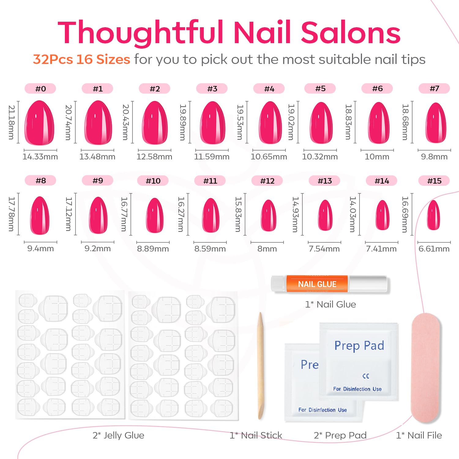 Modelones nail glue provides secure, long-lasting adhesion.