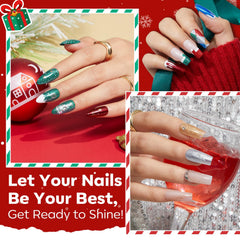 modelones green nail polish shade for festive nails