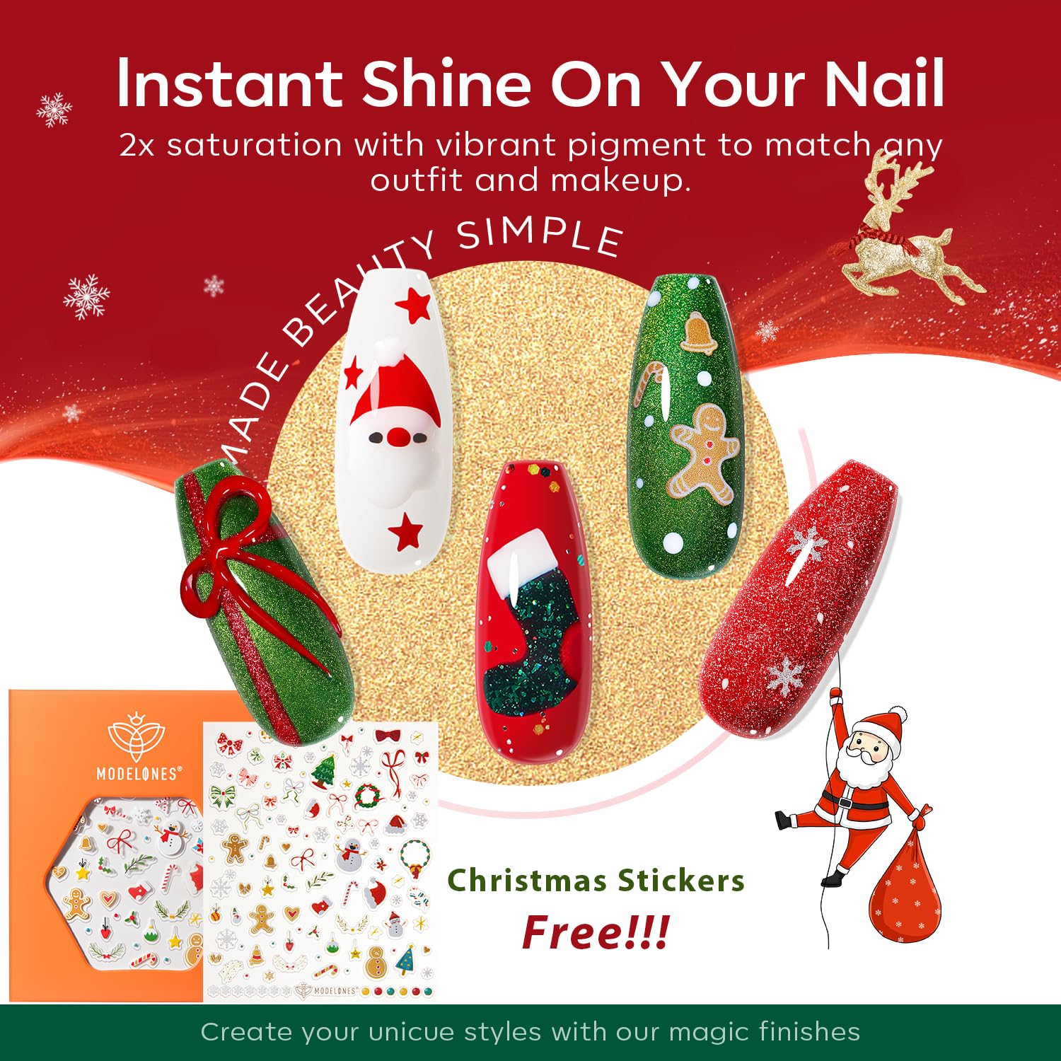 Modelones nail polish kit packaging ready for gifting
