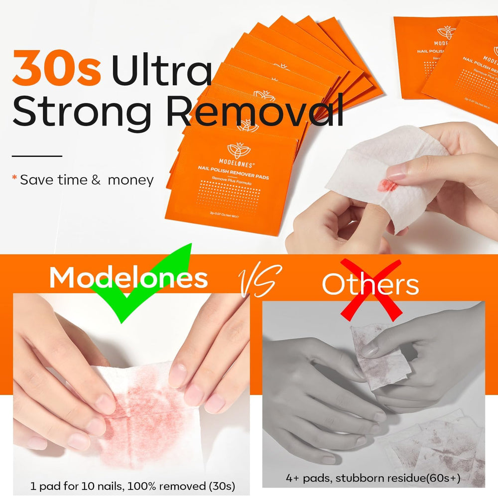 Modelones double-sided wipe offers textured friction and flat cleaning surface.