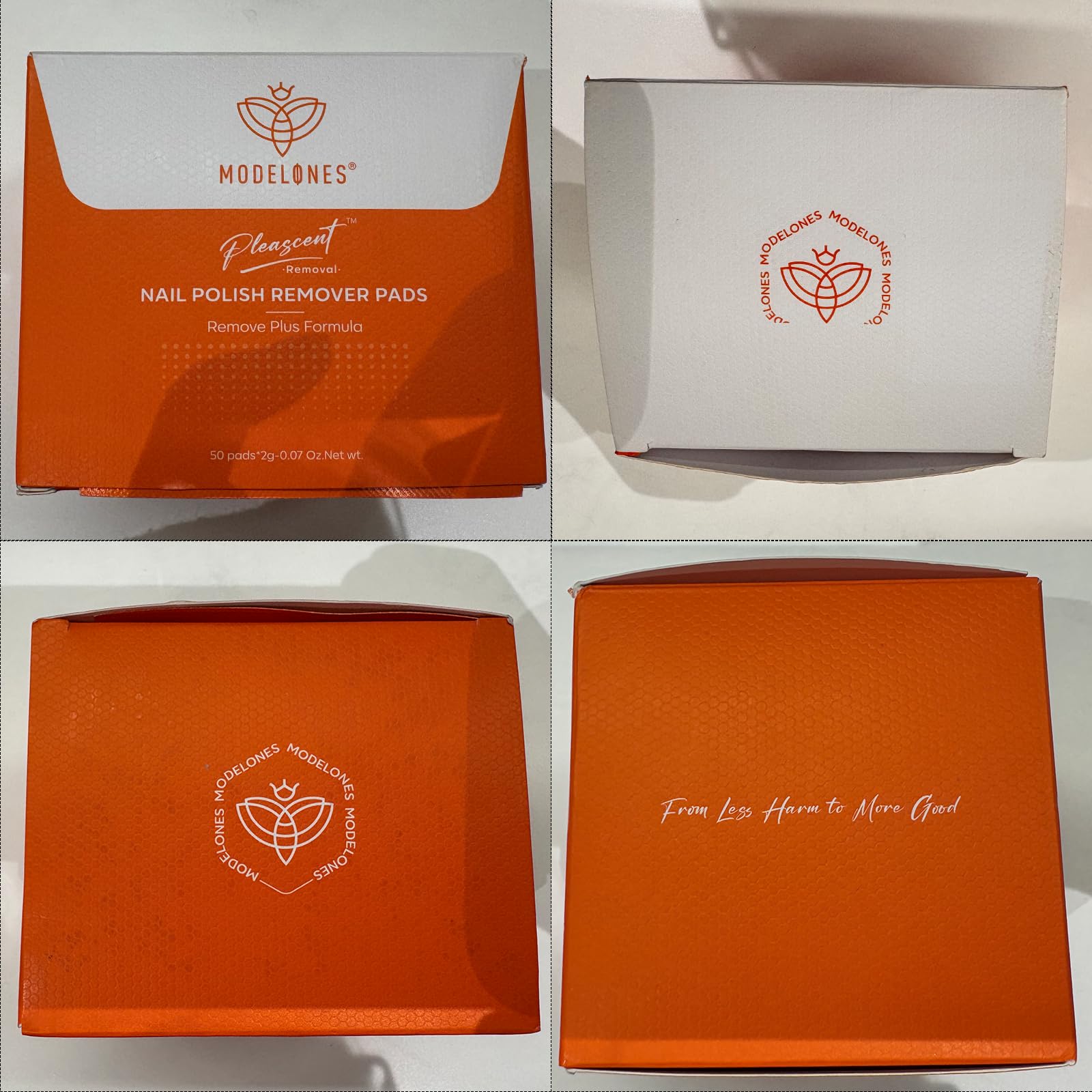Modelones individually wrapped wipes are ideal for on-the-go polish changes.
