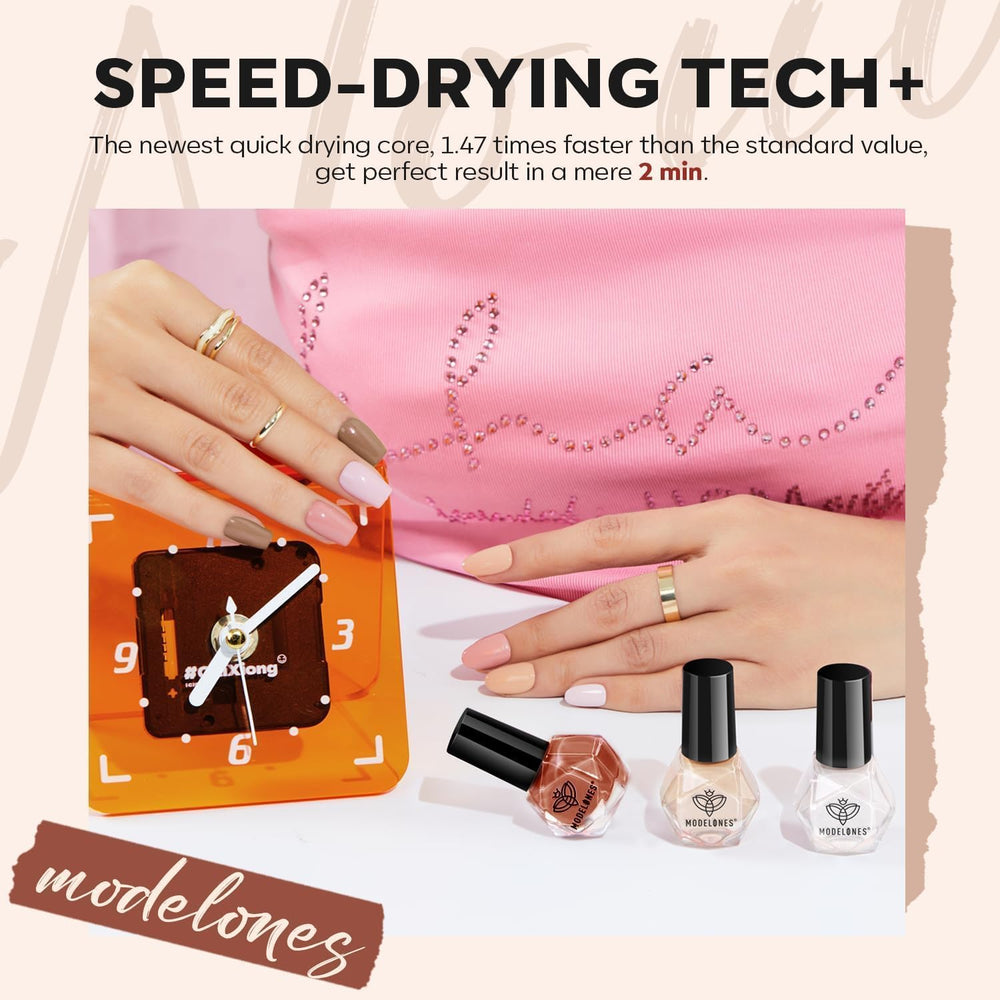 Modelones DIY nail art idea image encourages at-home manicures.