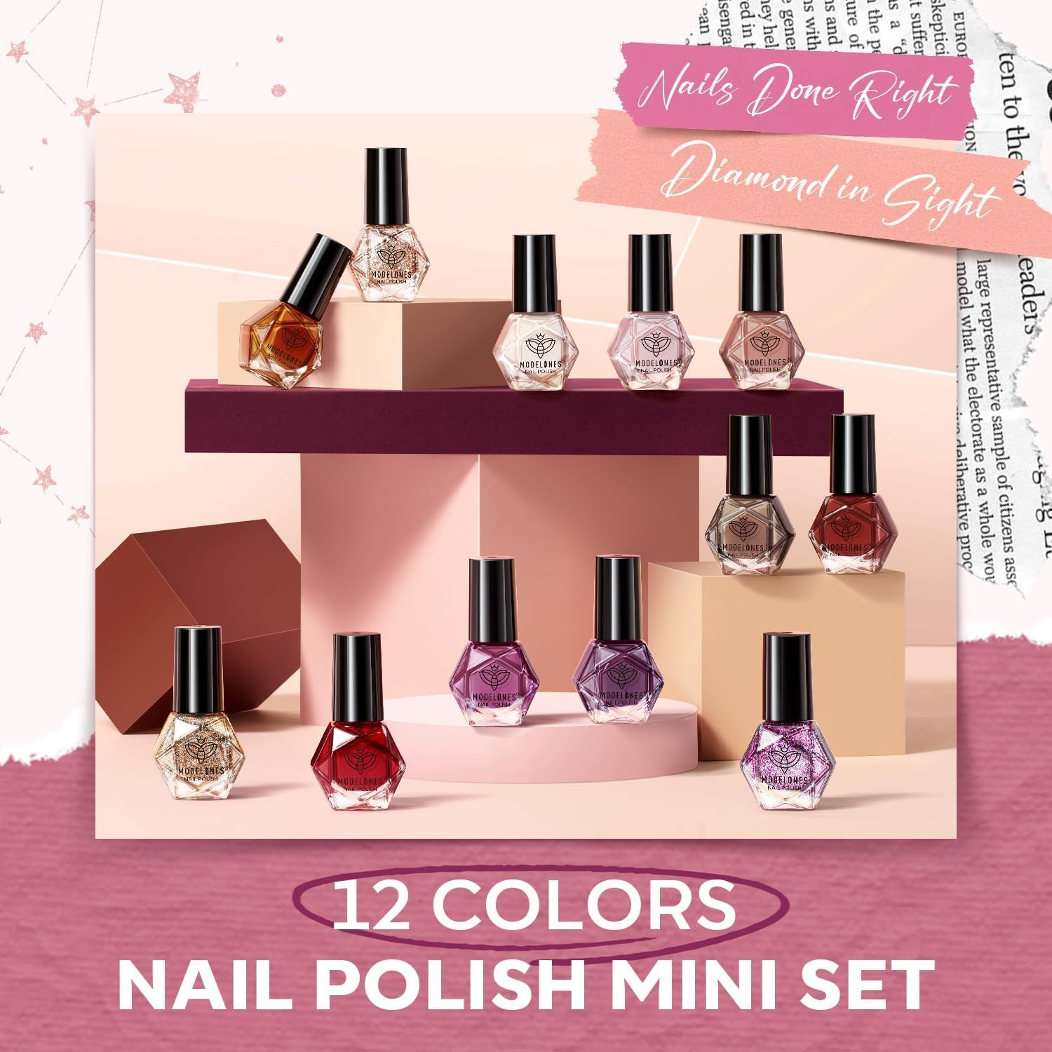 Modelones brown nude polish for versatile everyday wear.