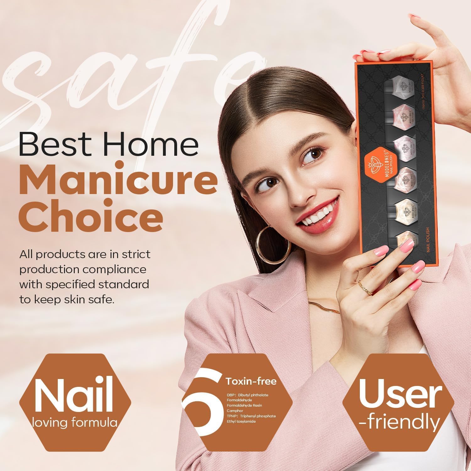 Modelones collection image showing versatile mini set for DIY nails.