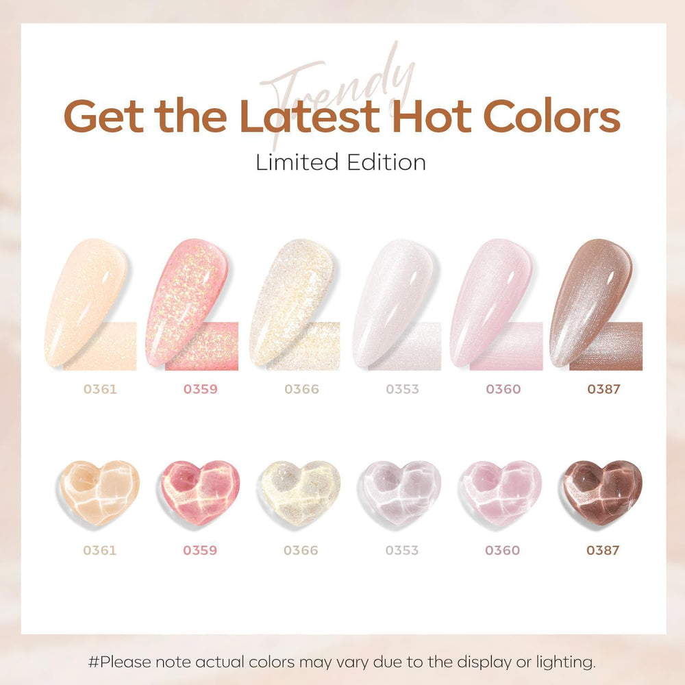 Modelones pearl pink bottle for an elegant pearl glow on everyday nails.