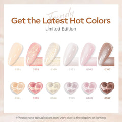 Modelones pearl pink bottle for an elegant pearl glow on everyday nails.