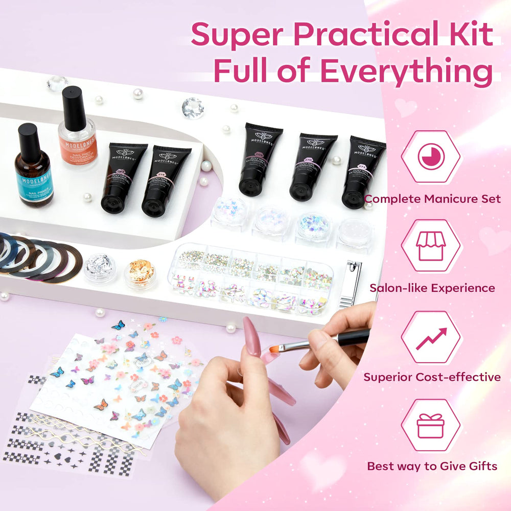 Modelones nail prep dehydrate prepares nails for stronger adhesion.