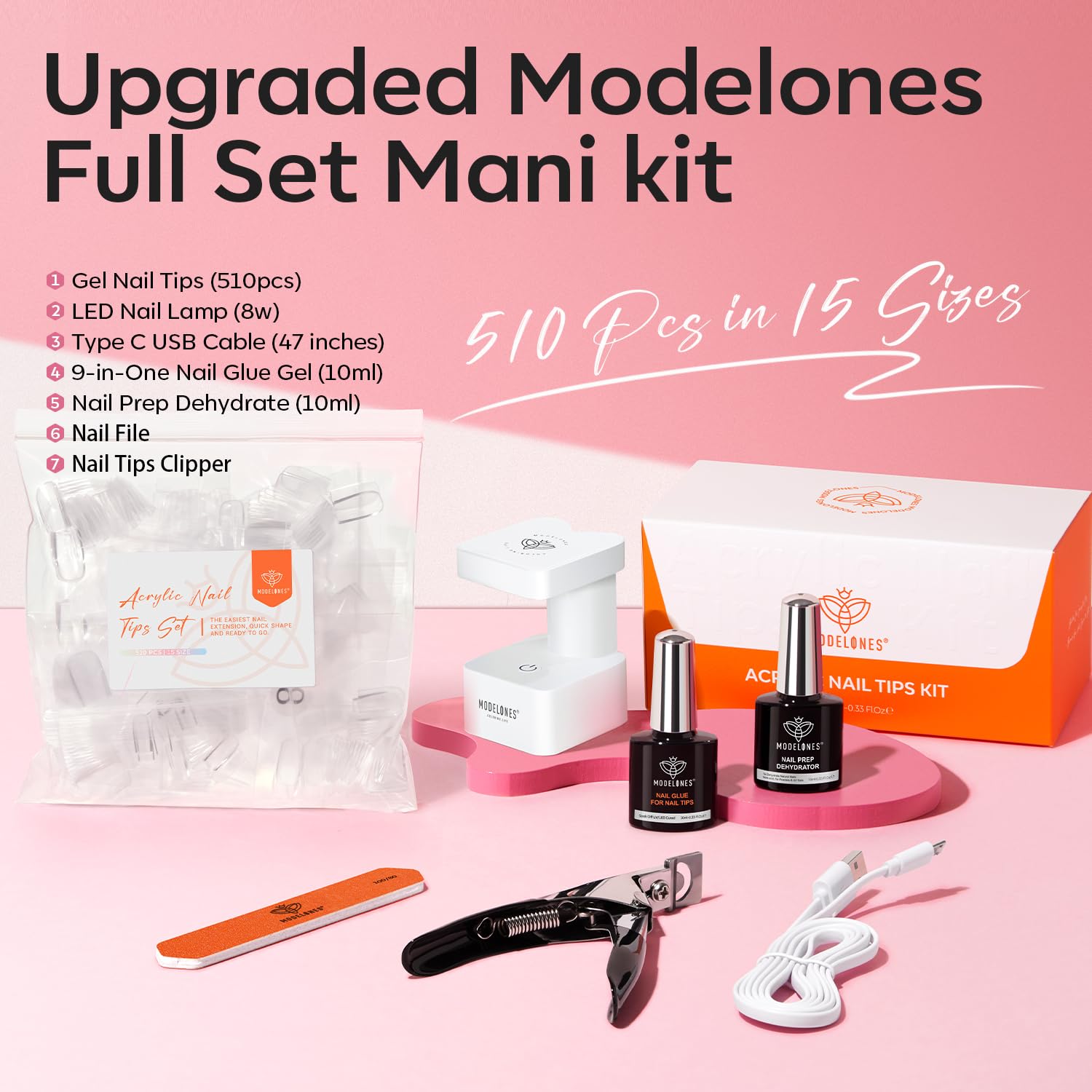 Modelones nail tips clipper for clean, accurate trimming.