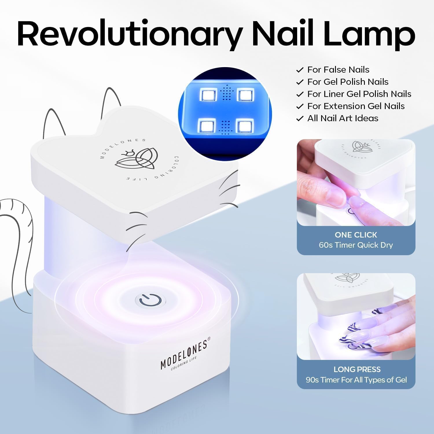 Modelones nail tips clipper for precise shaping