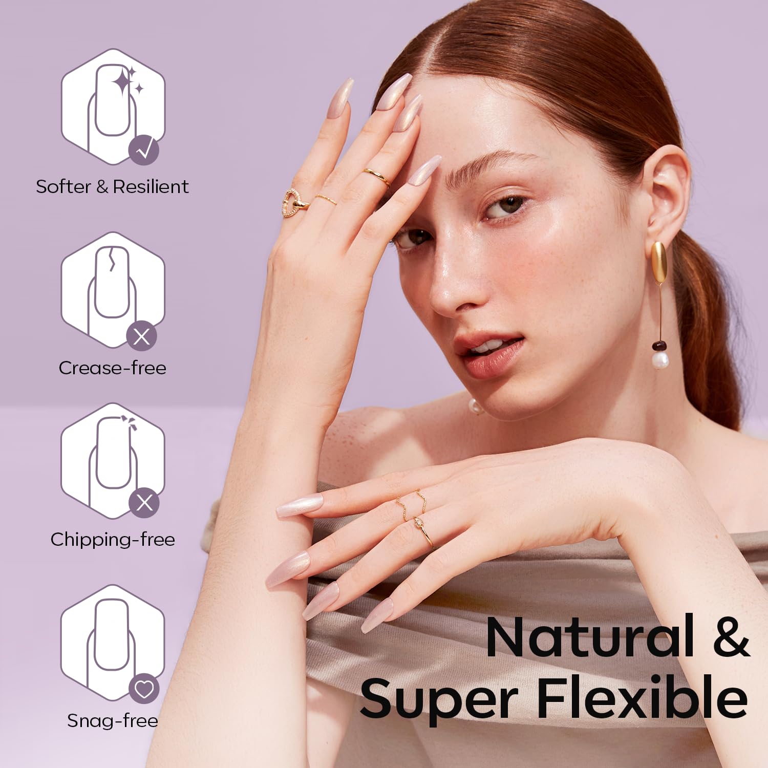 Modelones versatile tips for gel, acrylic, dip, and extensions.