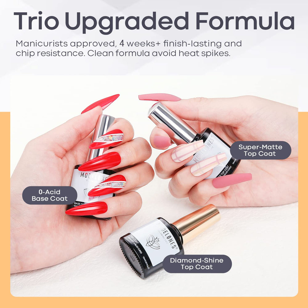 Modelones no wipe shine top coat 10ml for a durable glossy finish
