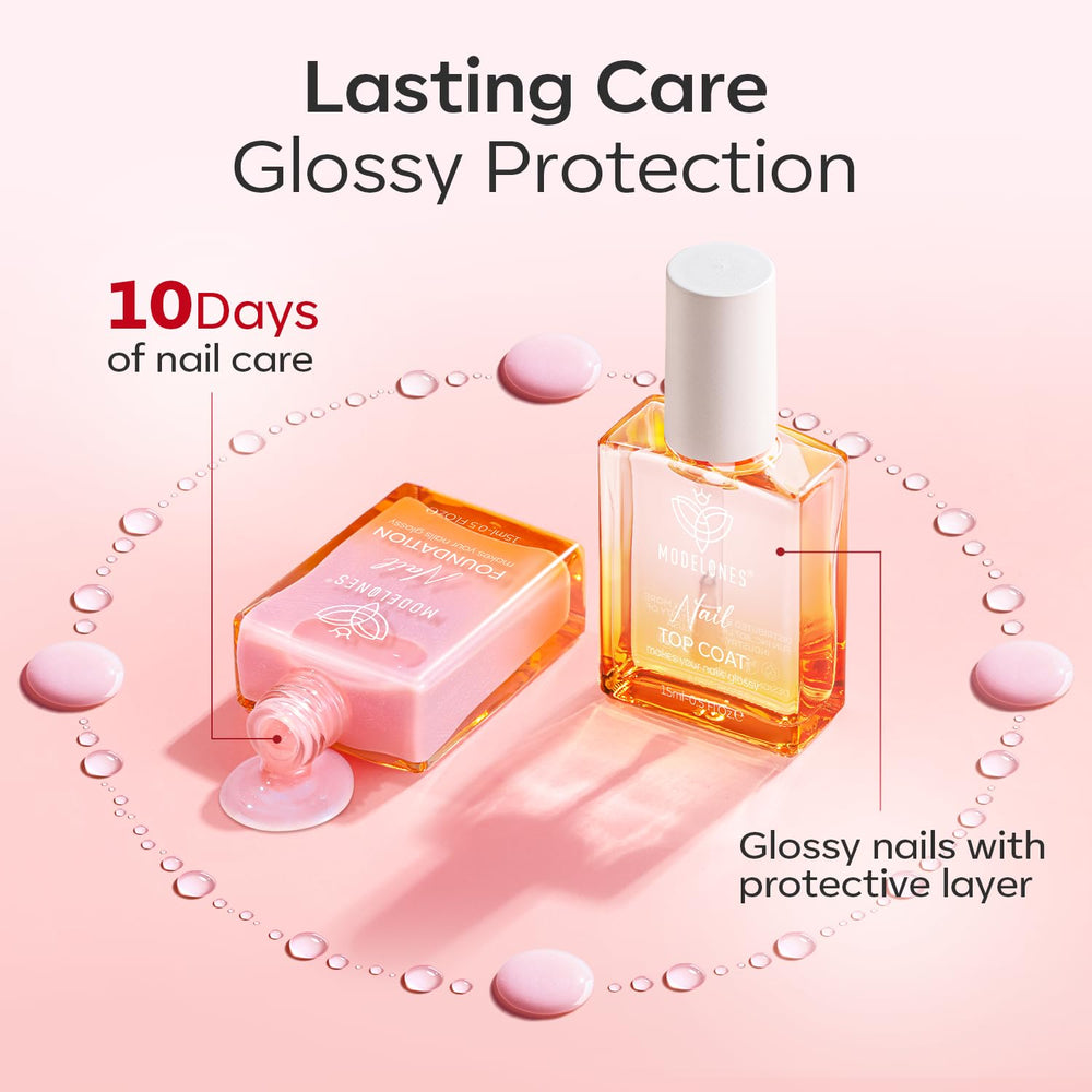 Modelones top coat resists yellowing with frequent sanitizer use