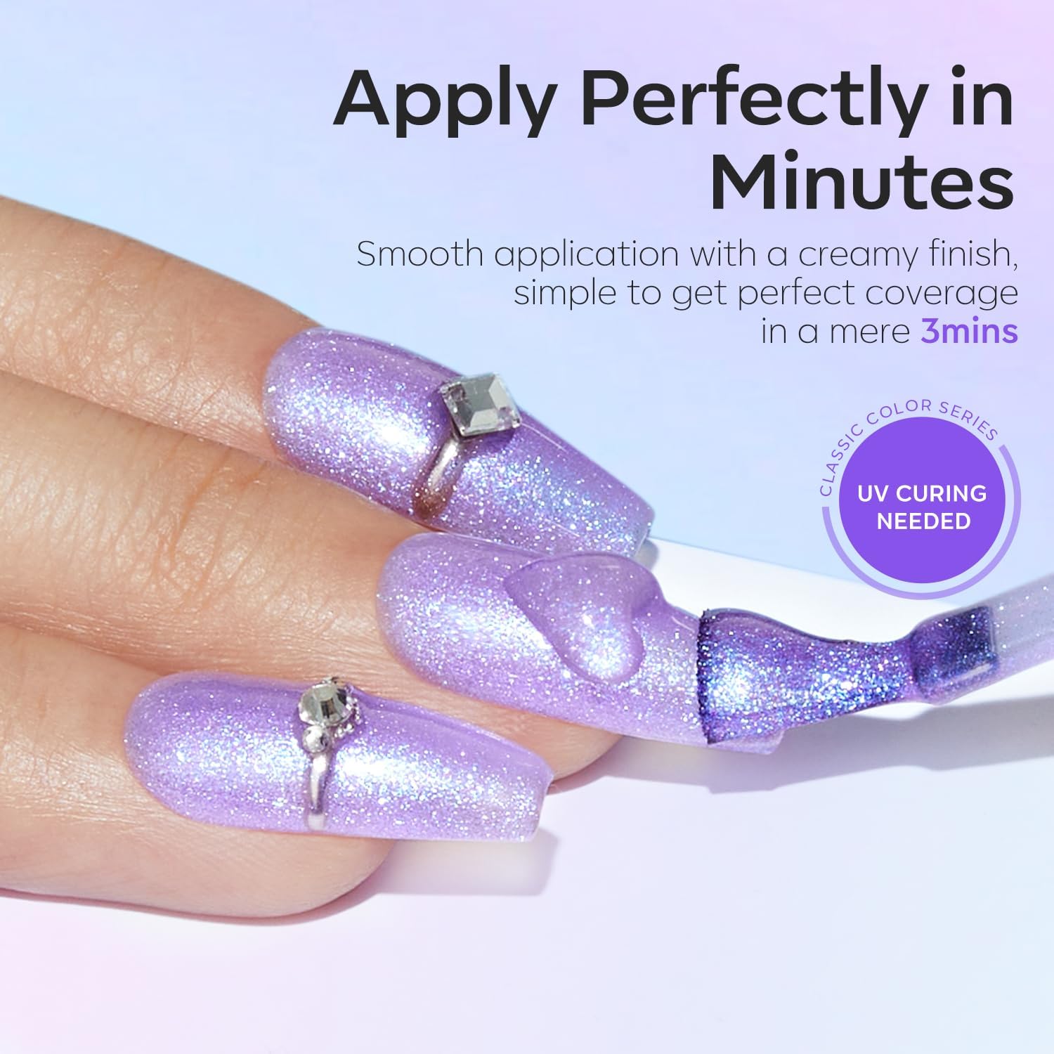 Modelones non-toxic, low-odor formula suitable for at‑home manicures.