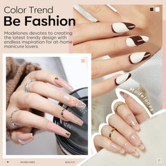 Modelones Nude Gel Polish bottle close-up with smooth, bubble-free finish