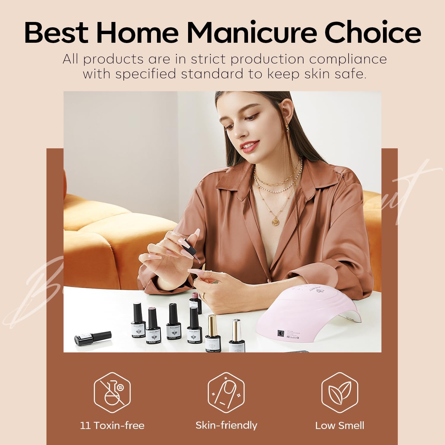 Safety notes and usage directions for cautious use with Modelones gel polish