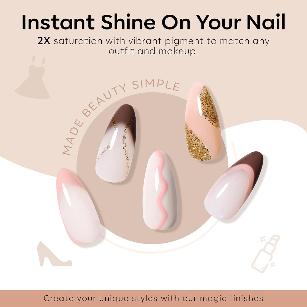 Low-odor, skin-friendly formula for at-home salon-quality nails