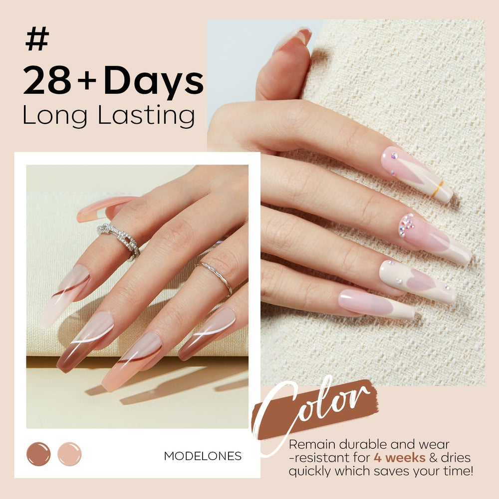 Modelones Nude Gel quick-dry brush for fast, even application