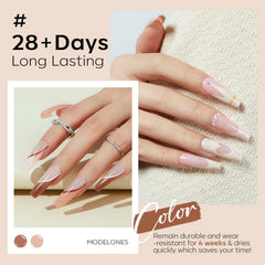 Modelones Nude Gel quick-dry brush for fast, even application