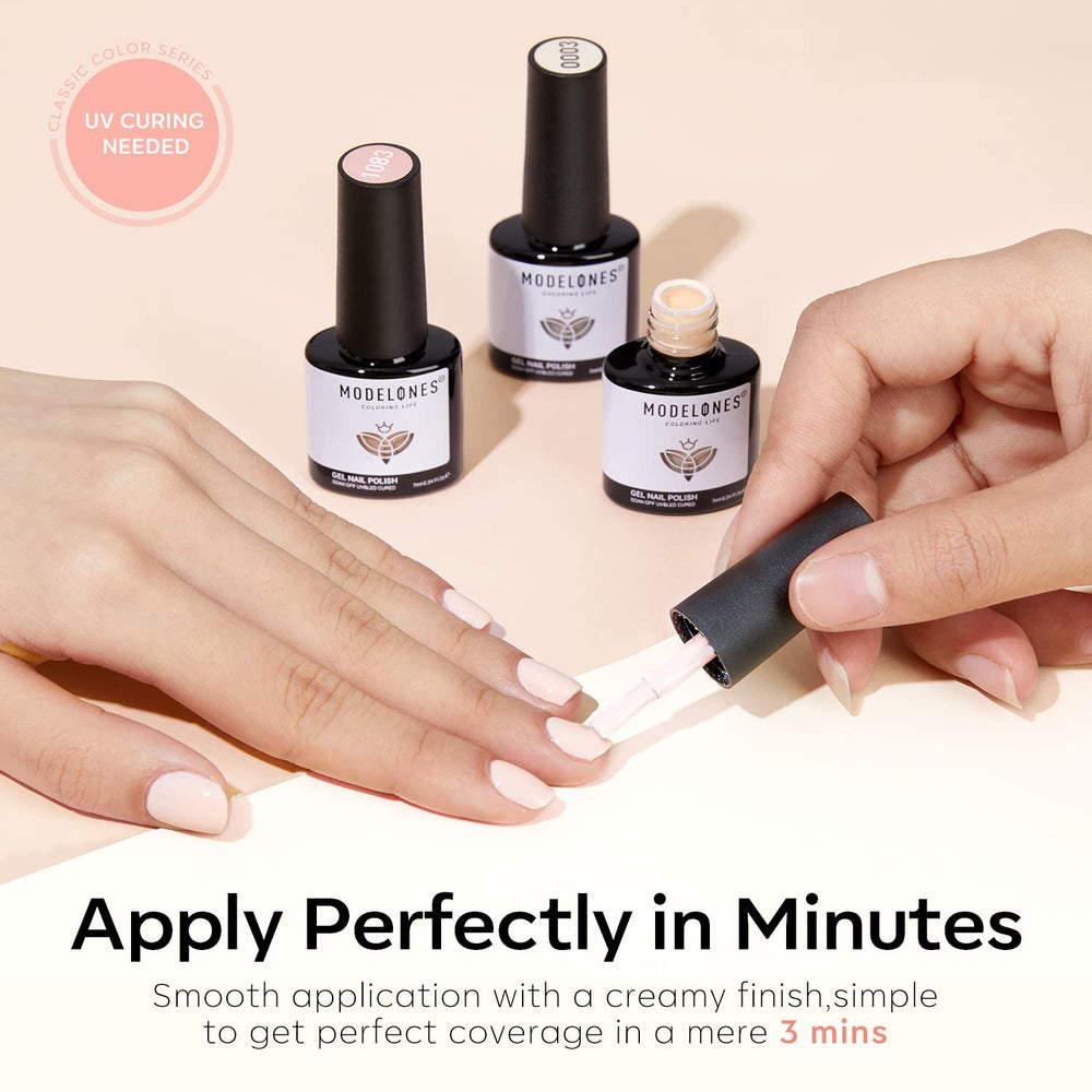 Modelones home manicure setup shows kit ideal for gifts and DIY sessions