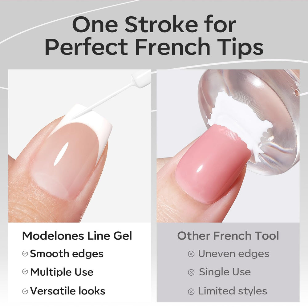 Modelones opaque white liner for bold, crisp lines.
