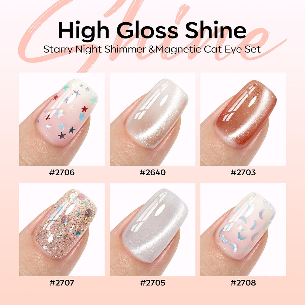 Modelones blue geometric ornament glitter for modern nail art