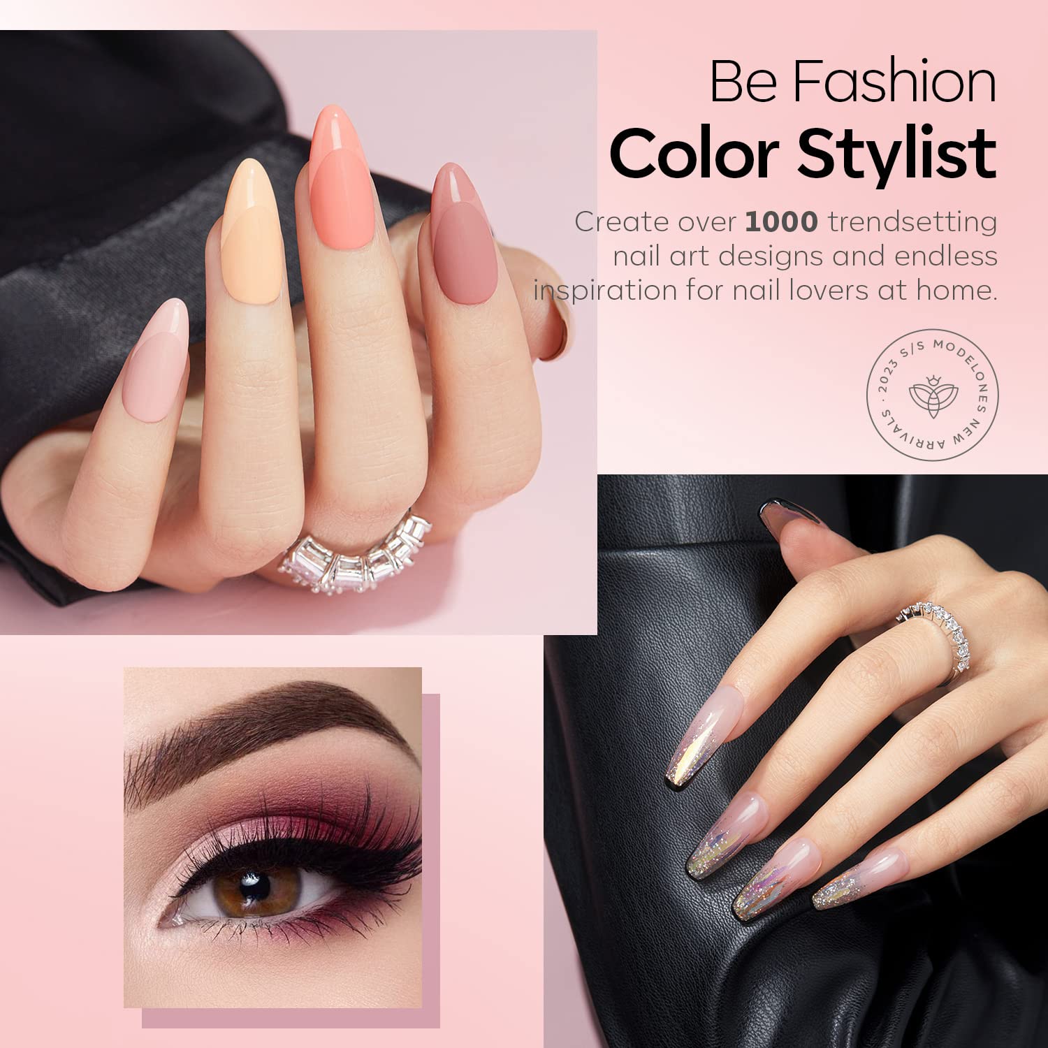 Modelones Partyreal ABA5510 wide brush for smooth, even nail coverage
