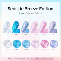 Modelones pearl gel polish bottles (7ml) provide glossy, even coverage.