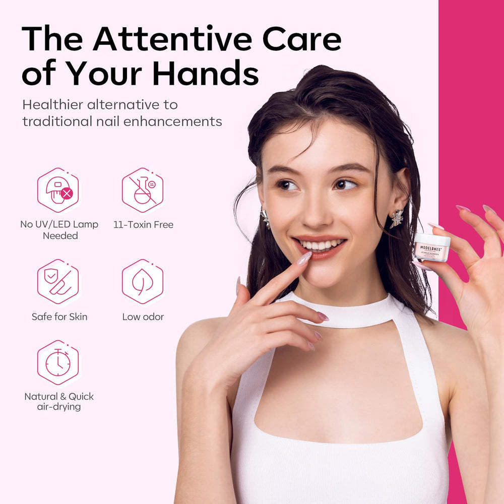 Modelones toxin-free, low-odor formula for healthier manicures.