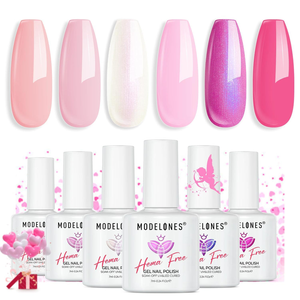 Modelones at-home manicure with a glossy salon-like finish