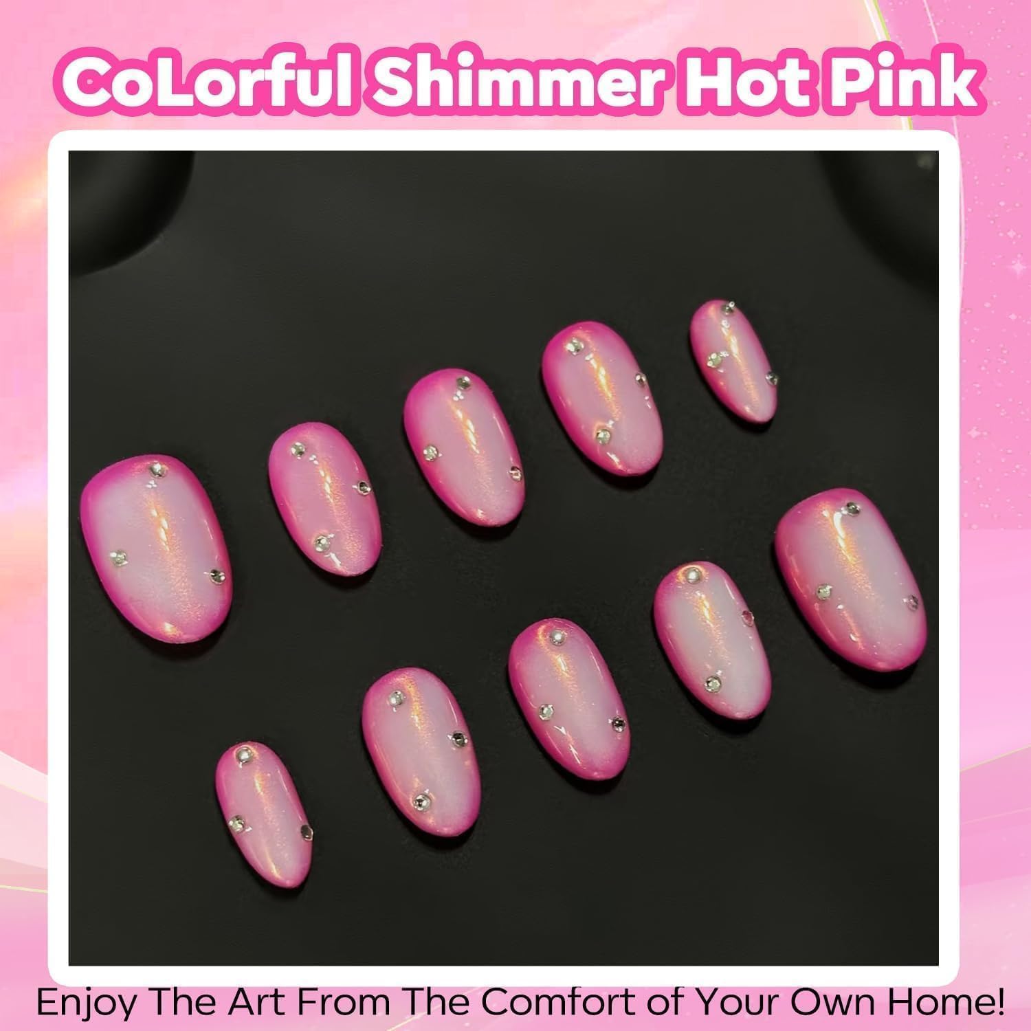 Modelones pink gel polish gift box ready for gifting.