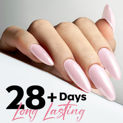 Modelones pink polish swatch reveals subtle, versatile shade for daily wear.