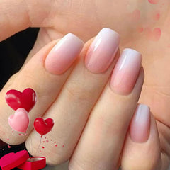 Modelones pink ombre press-on nails kit for quick, stylish manicures.