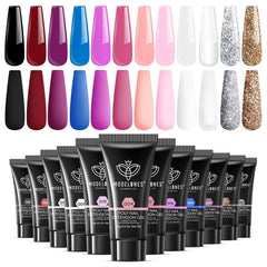 modelones poly nail extension kit palette pink for versatile color mixing at home