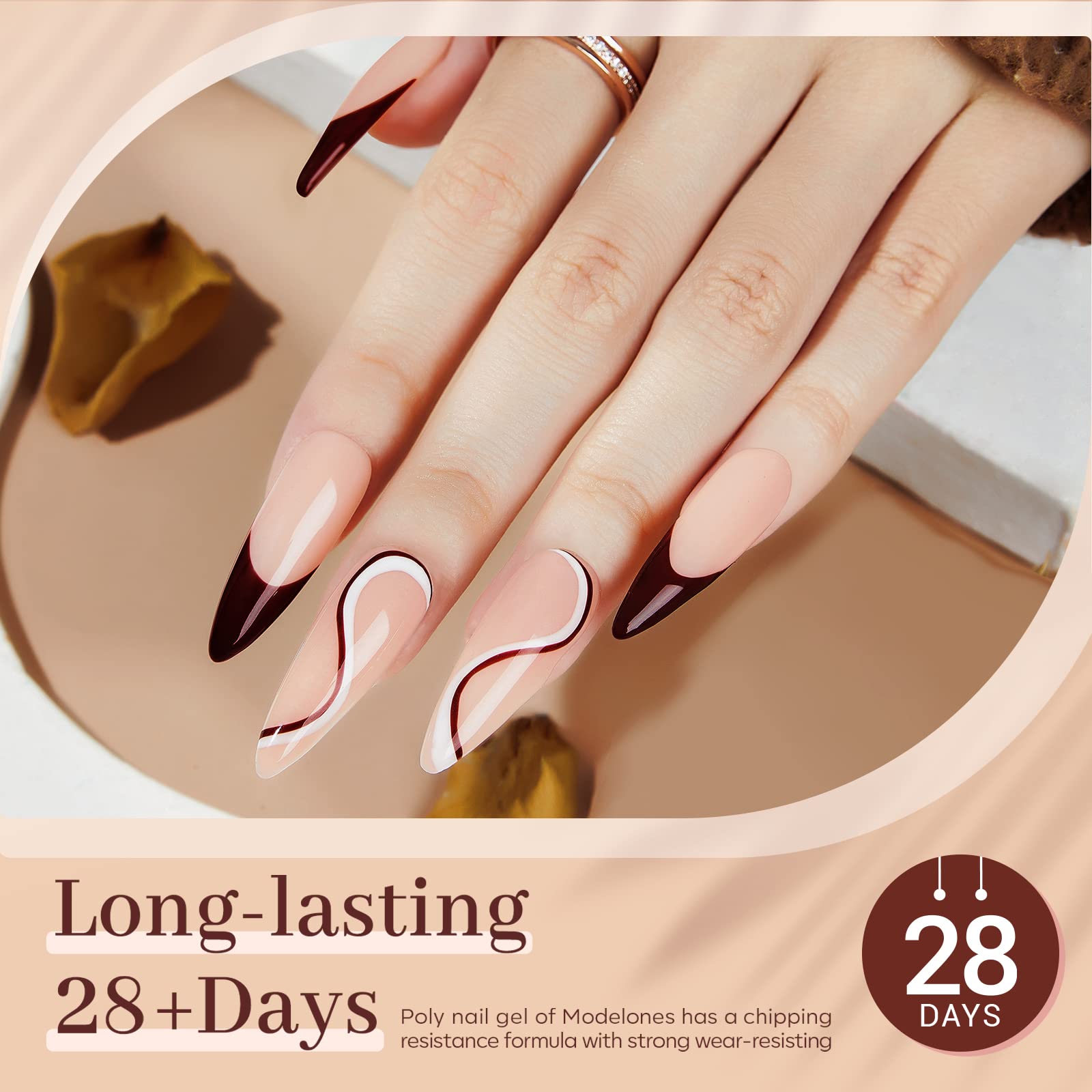 Modelones gel features plant-based extracts with low odor for comfortable use.