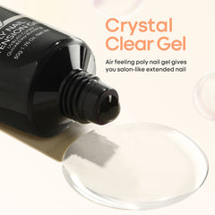 Close-up of transparent gel texture for seamless overlays with natural look