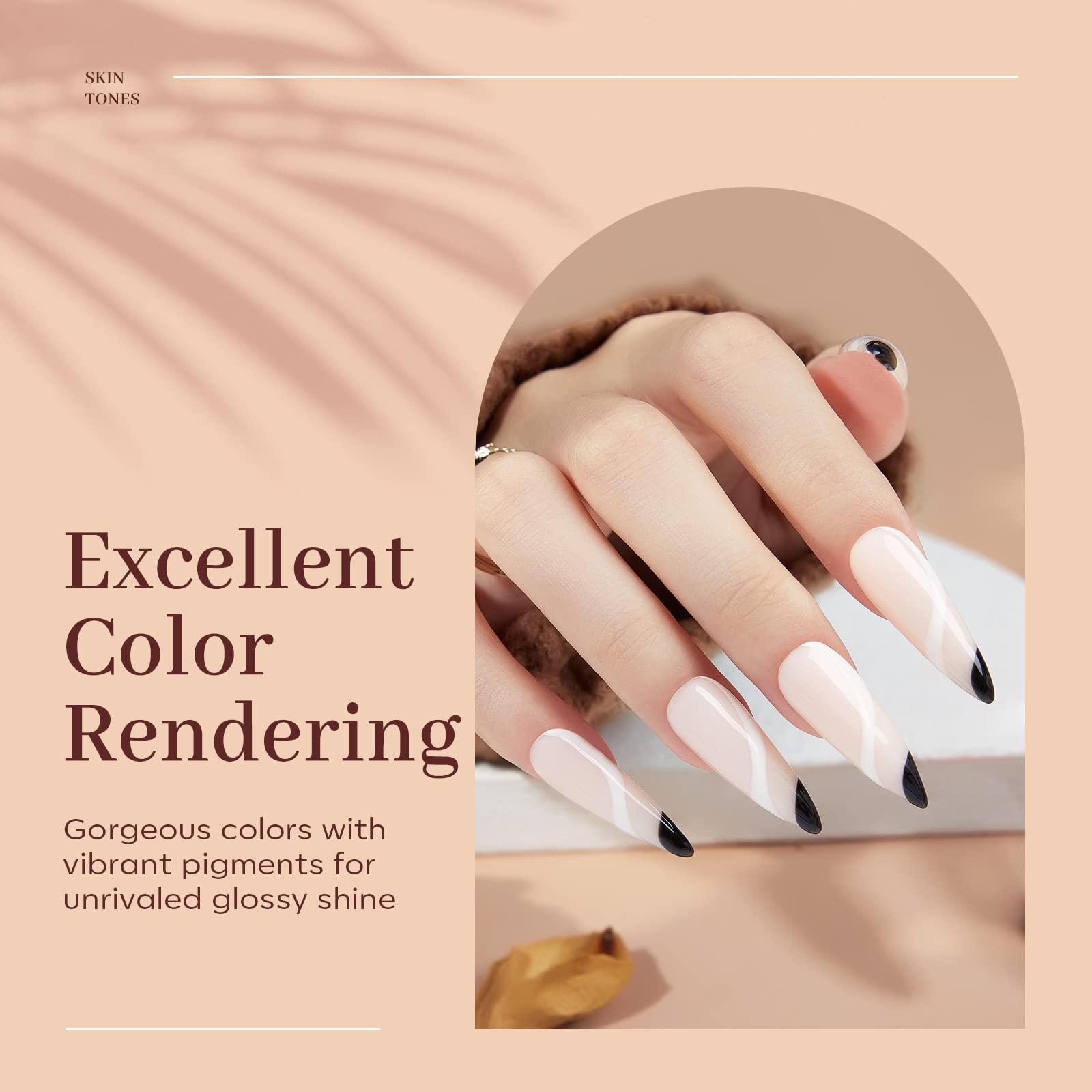Modelones nail gel curing under lamp in 60-90 seconds.