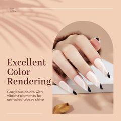 Modelones nail gel curing under lamp in 60-90 seconds.