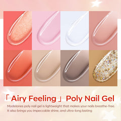 Modelones eight-color gel palette for versatile finishes