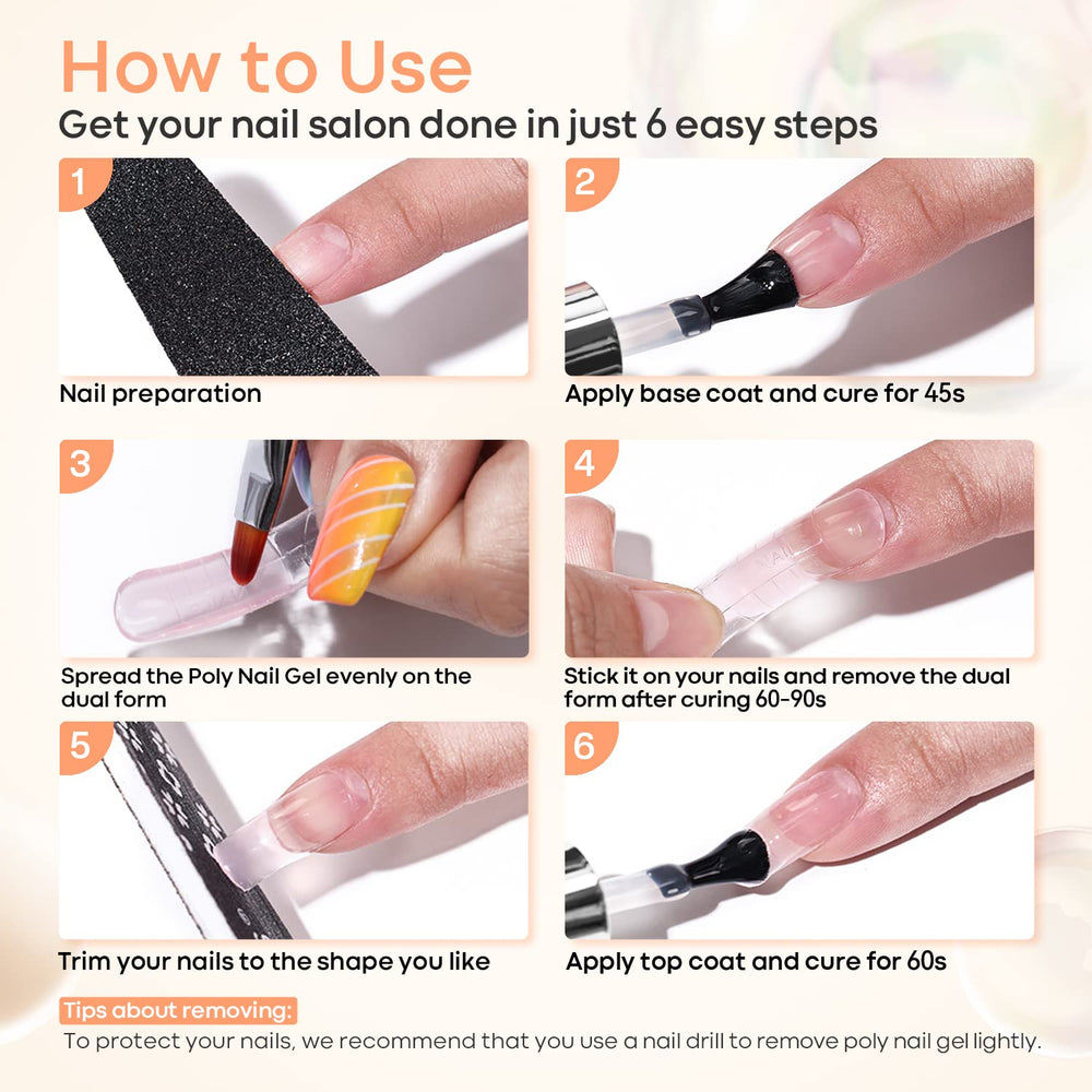 Gel removal by filing with Modelones gel shown for a safe process