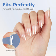Modelones pre-shaped nail tips simplify application and faster results.