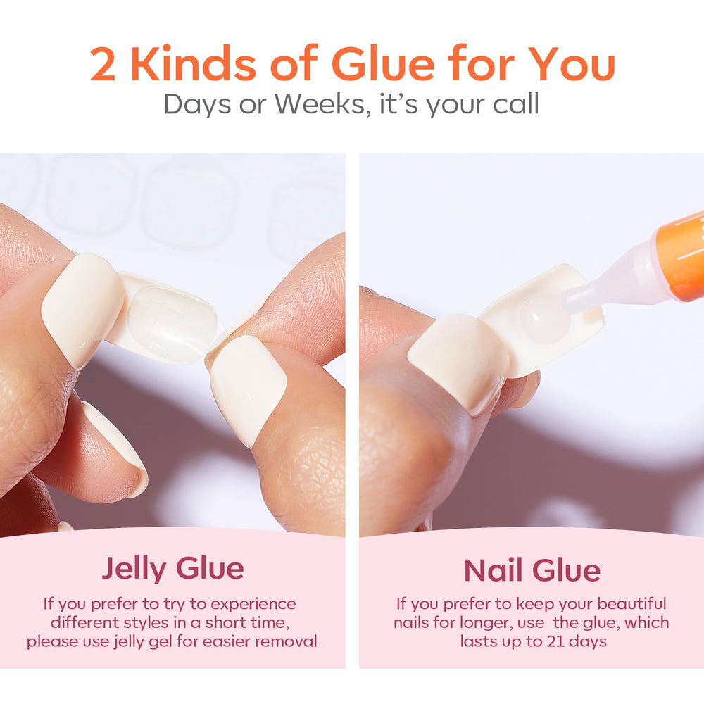 Modelones double-sided file and cuticle stick for easy at-home prep.